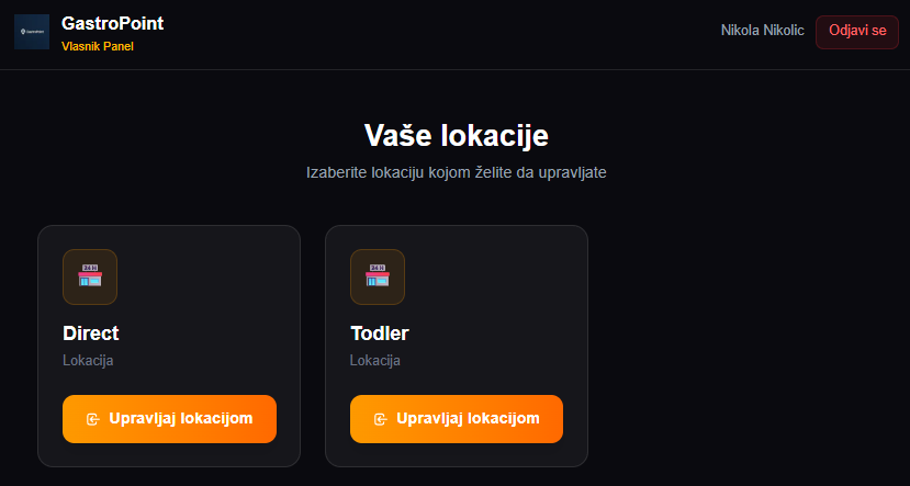 Upravljanje više lokacija